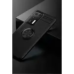 Huawei P40 Kılıf Range Yüzüklü Silikon - Siyah-3