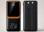 H32 10000 mah power bank PD 20W ve USB 22.5W FAST HIZLI ŞARJ DAHİLİ TYPE C VE LİGHTNİNG KABLOLU DÜNY-1
