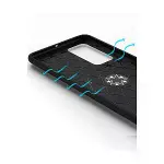 Huawei P40 Kılıf Range Yüzüklü Silikon - Siyah-kırmızı-6