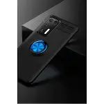 Huawei P40 Kılıf Range Yüzüklü Silikon - Siyah-mavi-3