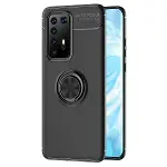 Huawei P40 Pro Kılıf Range Yüzüklü Silikon - Siyah-1