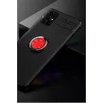 Samsung Galaxy M51 Kılıf Range Yüzüklü Silikon - Siyah-kırmızı-2