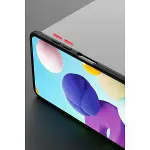 Samsung Galaxy M51 Kılıf Range Yüzüklü Silikon - Siyah-kırmızı-7
