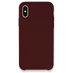 İphone Xs Max Kılıf Lansman Legant Silikon - Bordo-1