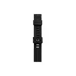 Watch 38mm Kr408 Çizgili Silikon Kordon - Siyah-3