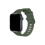 Watch 38mm Kr408 Çizgili Silikon Kordon - Koyu Yeşil-1