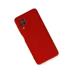 Samsung Galaxy A22 Kılıf Nano İçi Kadife Silikon - Kırmızı-2