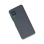 Samsung Galaxy A22 Kılıf Nano İçi Kadife Silikon - Gri-3