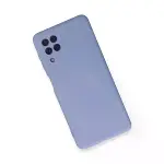 Samsung Galaxy A22 Kılıf Nano İçi Kadife Silikon - Lila-2