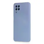 Samsung Galaxy A22 Kılıf Nano İçi Kadife Silikon - Lila-3