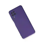 Samsung Galaxy A22 Kılıf Nano İçi Kadife Silikon - Mor-2