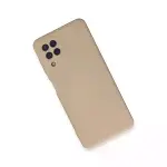 Samsung Galaxy A22 Kılıf Nano İçi Kadife Silikon - Pudra-3