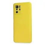 Xiaomi Poco X3 Gt Kılıf Nano İçi Kadife Silikon - Sarı-3
