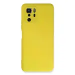 Xiaomi Poco X3 Gt Kılıf Nano İçi Kadife Silikon - Sarı-1