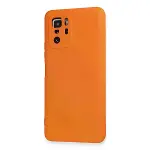 Xiaomi Poco X3 Gt Kılıf Nano İçi Kadife Silikon - Turuncu-3