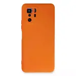 Xiaomi Poco X3 Gt Kılıf Nano İçi Kadife Silikon - Turuncu-1
