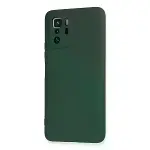 Xiaomi Poco X3 Gt Kılıf Nano İçi Kadife Silikon - Koyu Yeşil-3