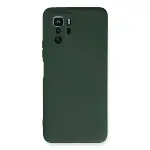 Xiaomi Poco X3 Gt Kılıf Nano İçi Kadife Silikon - Koyu Yeşil-1