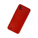 Realme C11 2021 Kılıf Nano İçi Kadife Silikon - Kırmızı-2