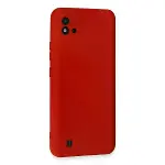 Realme C11 2021 Kılıf Nano İçi Kadife Silikon - Kırmızı-3