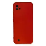 Realme C11 2021 Kılıf Nano İçi Kadife Silikon - Kırmızı-1