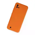 Realme C11 2021 Kılıf Nano İçi Kadife Silikon - Turuncu-2