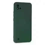 Realme C11 2021 Kılıf Nano İçi Kadife Silikon - Koyu Yeşil-3