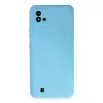 Realme C11 2021 Kılıf Nano İçi Kadife Silikon - Mavi-1
