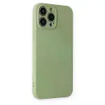 İphone 13 Pro Kılıf Nano İçi Kadife Silikon - Yeşil-2