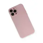 İphone 13 Pro Kılıf Nano İçi Kadife Silikon - Pembe-3