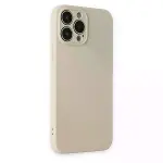 İphone 13 Pro Kılıf Nano İçi Kadife Silikon - Bej-2