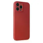 İphone 13 Pro Kılıf Nano İçi Kadife Silikon - Kiremit-2