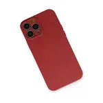 İphone 13 Pro Kılıf Nano İçi Kadife Silikon - Kiremit-3