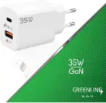 Type-C ve USB-A Portlu 35W GaN Hızlı Şarj Adaptörü-1