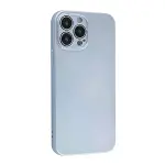 İphone 13 Pro Max Kılıf Nano İçi Kadife Silikon - Sky Blue-2