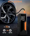 Dijital Göstergeli Led Işıklı Taşınabilir Powerbank 4500mAh Araç Bisiklet Top Lastik Şişirme Hava Ko-3