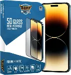 Buff iPhone 14 Pro 5D Glass Ekran Koruyucu, Çok Renkli-1