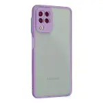 Samsung Galaxy A22 Kılıf Montreal Silikon Kapak - Mor-2