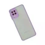 Samsung Galaxy A22 Kılıf Montreal Silikon Kapak - Mor-3