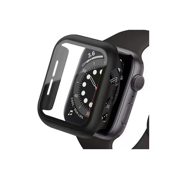 Watch Ultra 49mm Camlı Kasa Ekran Koruyucu - Siyah