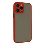 İphone 13 Pro Kılıf Montreal Silikon Kapak - Kırmızı-2
