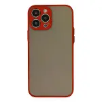 İphone 13 Pro Kılıf Montreal Silikon Kapak - Kırmızı-1