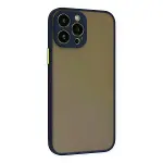 İphone 13 Pro Kılıf Montreal Silikon Kapak - Lacivert-2