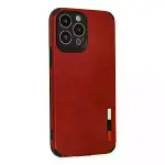 İphone 13 Pro Max Kılıf Loop Deri Silikon - Kırmızı-2