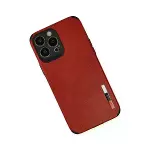 İphone 13 Pro Max Kılıf Loop Deri Silikon - Kırmızı-3