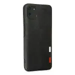 Realme C11 Kılıf Loop Deri Silikon - Siyah-2