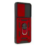 Xiaomi Mi 12t Pro Kılıf Pars Lens Yüzüklü Silikon - Kırmızı-2