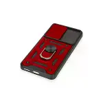 Xiaomi Mi 12t Pro Kılıf Pars Lens Yüzüklü Silikon - Kırmızı-5
