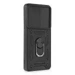 Xiaomi Mi 12t Pro Kılıf Pars Lens Yüzüklü Silikon - Siyah-2