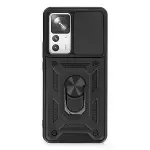 Xiaomi Mi 12t Pro Kılıf Pars Lens Yüzüklü Silikon - Siyah-1